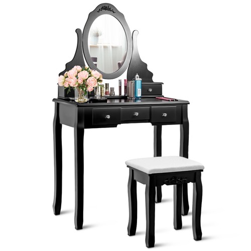 Vanity jewelry wooden makeup - vanity,